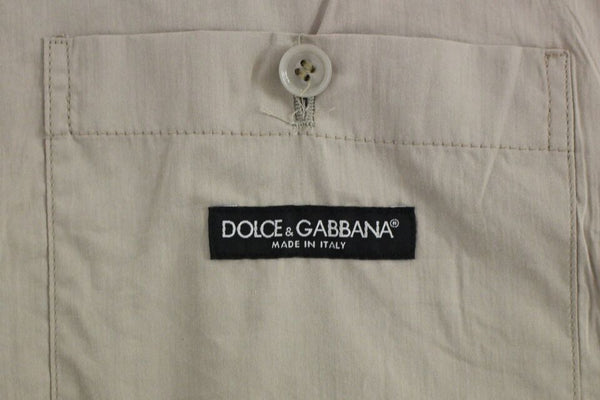 Dolce &amp; Gabbana Beige puuvillainen Slim Fit Button -mekkoliivi