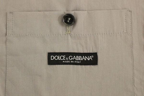 Dolce &amp; Gabbana Harmaa puuvillainen Slim Fit Button -mekkoliivi