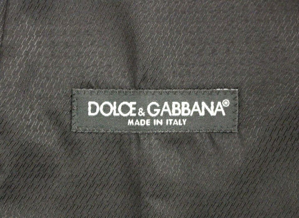 Dolce &amp; Gabbana harmaa villainen juhlamekkoliiivi Gilet Weste