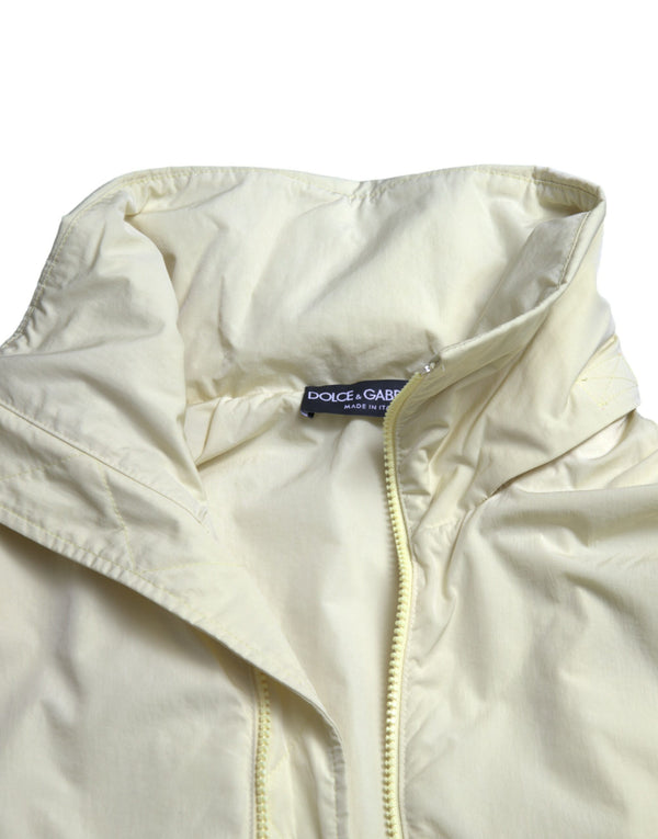 Dolce & Gabbana Elegant Yellow Windbreaker Jacket