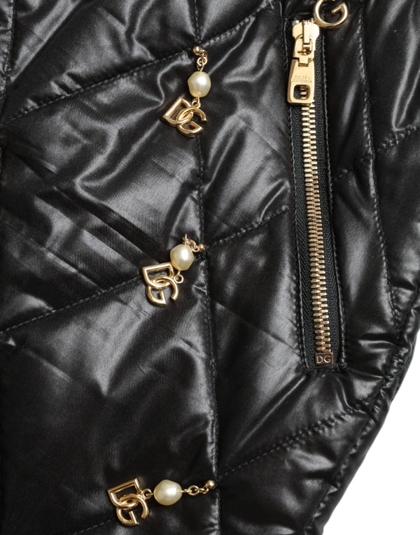 Dolce &amp; Gabbana mustat koristellut korkeavyötäröiset Hot Pants shortsit