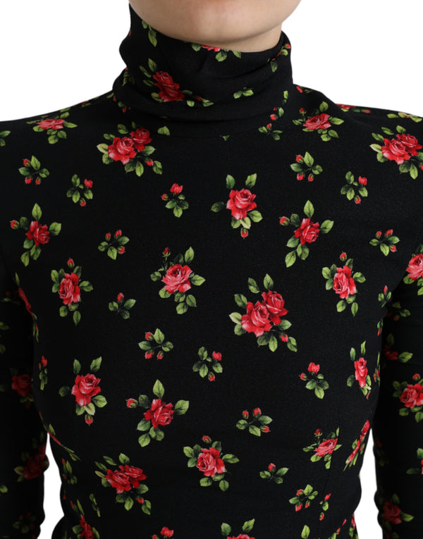 Dolce & Gabbana Elegant Floral Silk Blend Top