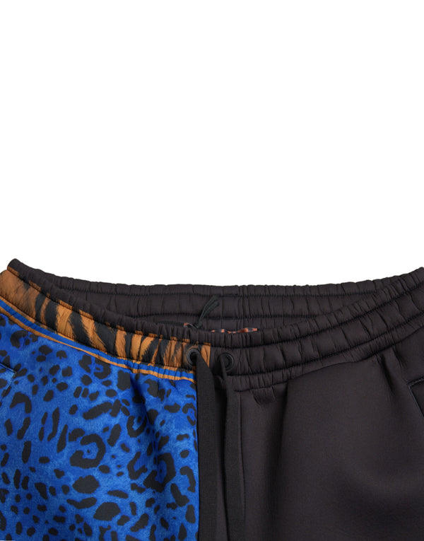 Dolce & Gabbana Elegant Tiger Print Joggers