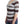 Ermanno Scervino Striped V-Neck Knit Top with Lace Hem