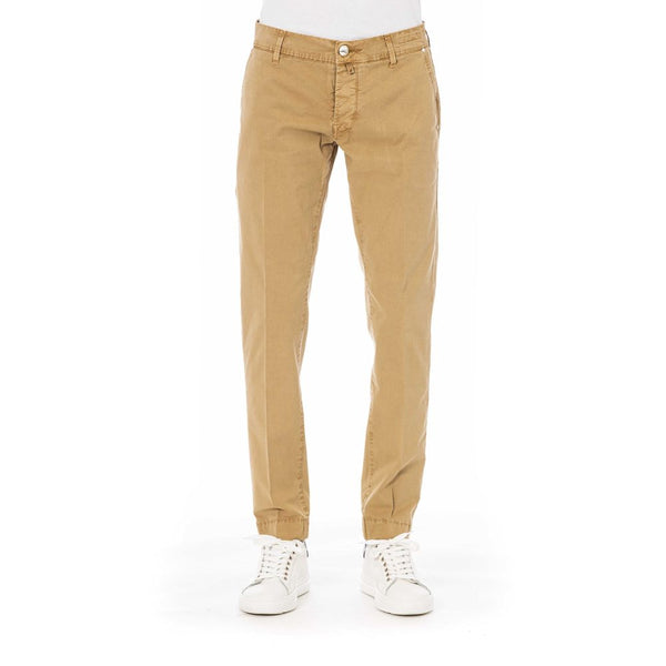 Jacob Cohen Beige Cotton Men Jeans