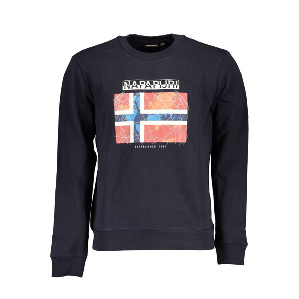 Napapijri Casual Blue Crew Neck Sweatshirt