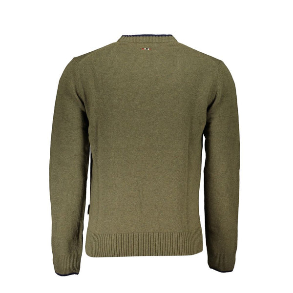 Napapijri Elegant Crew Neck Green Sweater