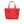 Michael Kors Jet Set Bright Red Leather XS Carryall Top Zip Tote Bag Purse