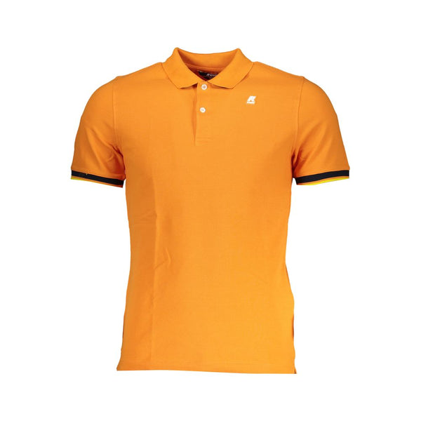 K-WAY Vibrant Orange Contrast Detail Polo