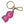 Dolce & Gabbana Chic Gold and Pink Keychain Elegance