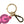 Dolce & Gabbana Chic Gold and Pink Keychain Elegance