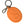 Dolce & Gabbana Elegant Orange Charm Keyring with Silver Detail