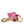 Dolce & Gabbana Chic Gold and Pink Logo Keychain