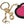 Dolce & Gabbana Stunning Gold and Pink Leather Keychain