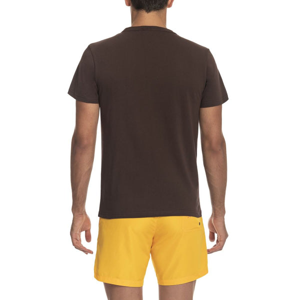 Iceberg Brown Cotton T-Shirt