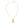 Dolce & Gabbana Gold Brass Chain Dog Heart Pendant Charm Necklace