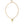 Dolce & Gabbana Gold Brass Chain Pearl Pendant Charm Necklace