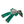 Dolce & Gabbana Green Satin Bird Crystal Women Hair Clip