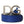 Dolce & Gabbana Blue Leather Silver Metal Logo Buckle Belt Men