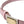 Dolce & Gabbana Pink Leather Gold Square Metal Buckle Belt