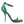 Dolce & Gabbana Green Exotic Leather Crystal Sandals Shoes