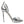 Dolce & Gabbana Silver KEIRA Leather Heels Sandals Shoes