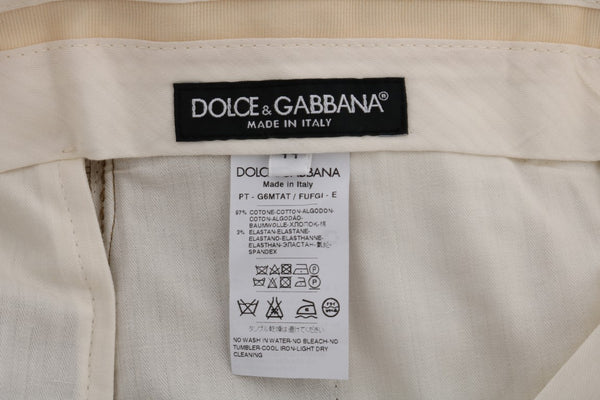 Dolce &amp; Gabbana Ruskeat joustavat puuvillahousut