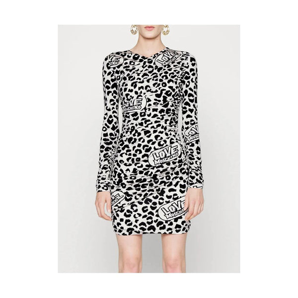 Love Moschino White Viscose Mekko