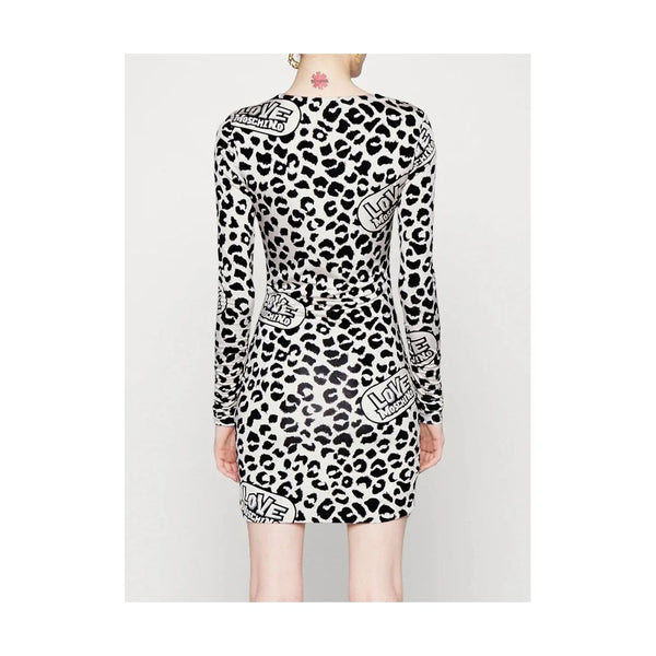 Love Moschino White Viscose Mekko