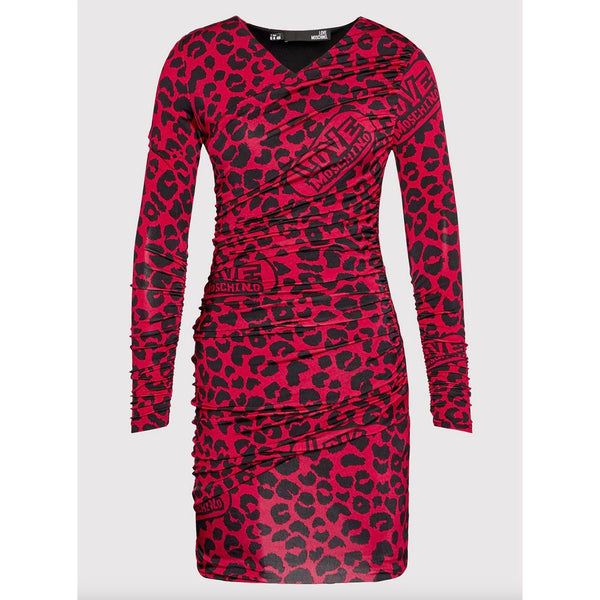 Love Moschino Red Viscose Mekko