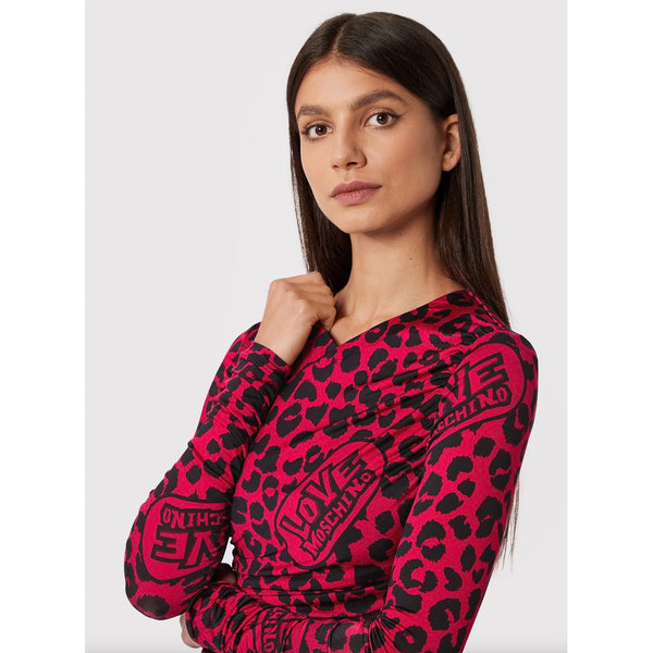 Love Moschino Red Viscose Mekko