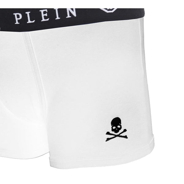 Philipp Plein White Cotton Alusvaatteet