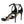 Dolce & Gabbana Black KEIRA Leather Heels Sandals Shoes