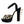 Dolce & Gabbana Black Gold Embellished Heels Sandals Shoes