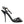 Dolce & Gabbana Black Viscose Crystal Bow Heels Sandals Shoes