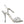 Dolce & Gabbana Silver Viscose Crystal Heels Sandals Shoes