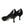 Dolce & Gabbana Black Leather BOOM Patch Heels Pumps Shoes