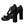 Dolce & Gabbana Black Lilies Crystal Heels Pumps Shoes