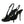 Dolce & Gabbana Black Leather Faux Pearl Heel Slingback Shoes