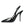 Dolce & Gabbana Black Leather Faux Pearl Heel Slingback Shoes