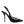 Dolce & Gabbana Black Leather Faux Pearl Heel Slingback Shoes