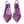 Dolce & Gabbana Purple Leather Mesh High Heels Slingback Shoes