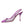 Dolce & Gabbana Purple Leather Mesh High Heels Slingback Shoes