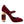 Dolce & Gabbana Red Velvet Gold Crystals Heels Mary Jane Shoes