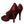 Dolce & Gabbana Red Black Floral Lace Mary Jane Pumps Shoes