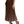 Dolce & Gabbana Brown Polyester Pleated High Waist Midi Skirt