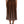 Dolce & Gabbana Brown Polyester Pleated High Waist Midi Skirt