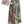 Dolce & Gabbana Multicolor Green Silk Wrap Gown Dress