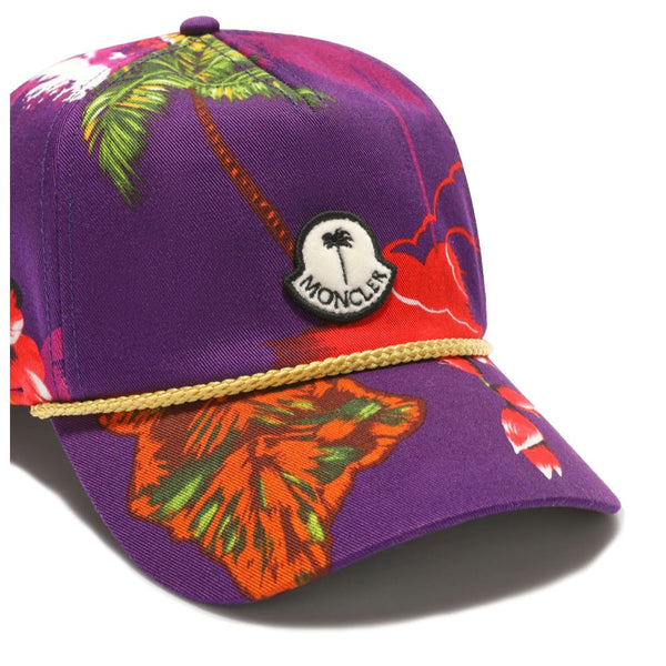 Moncler x Palm Angels Purple Cotton Hats & Cap