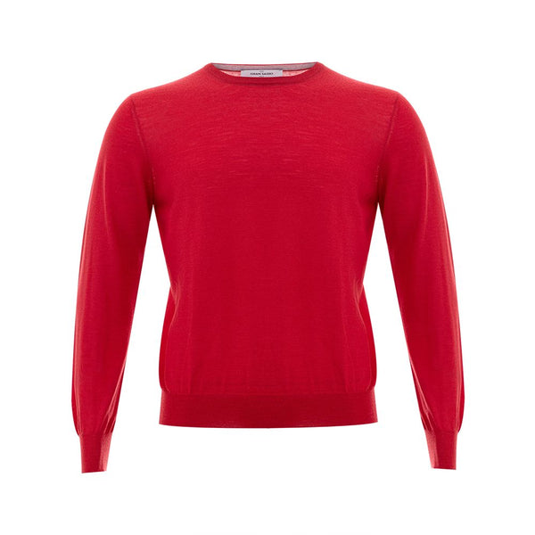 Gran Sasso Elegant Red Wool Sweater for Men